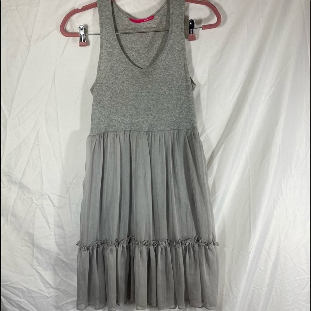 Pinkyotto Women’s Babydoll Mini Dress Cotton Chiffon Flowy Boho Feminine XS